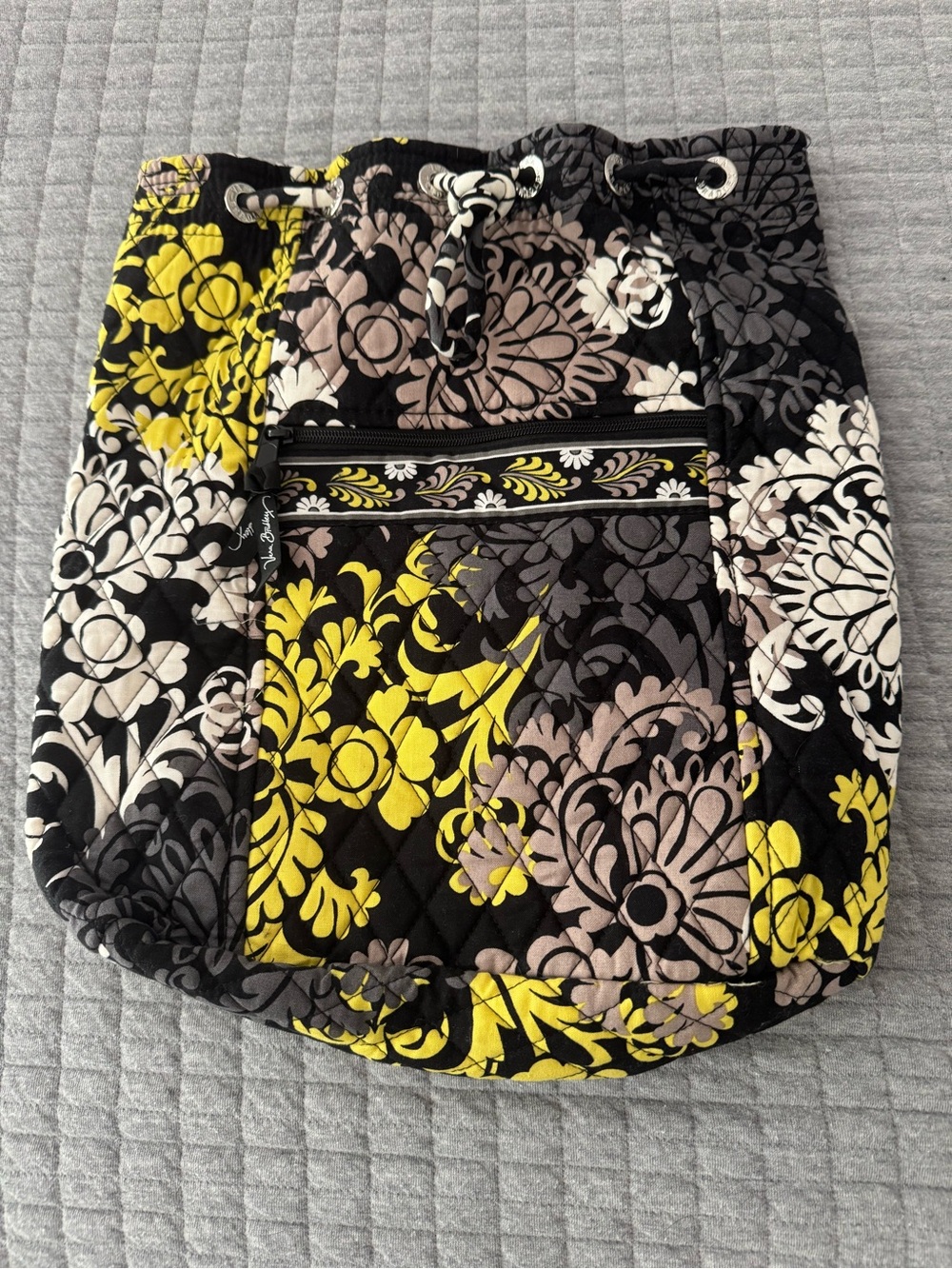 Vera Bradley Multicolored Quilted Floral Drawstring Backpack